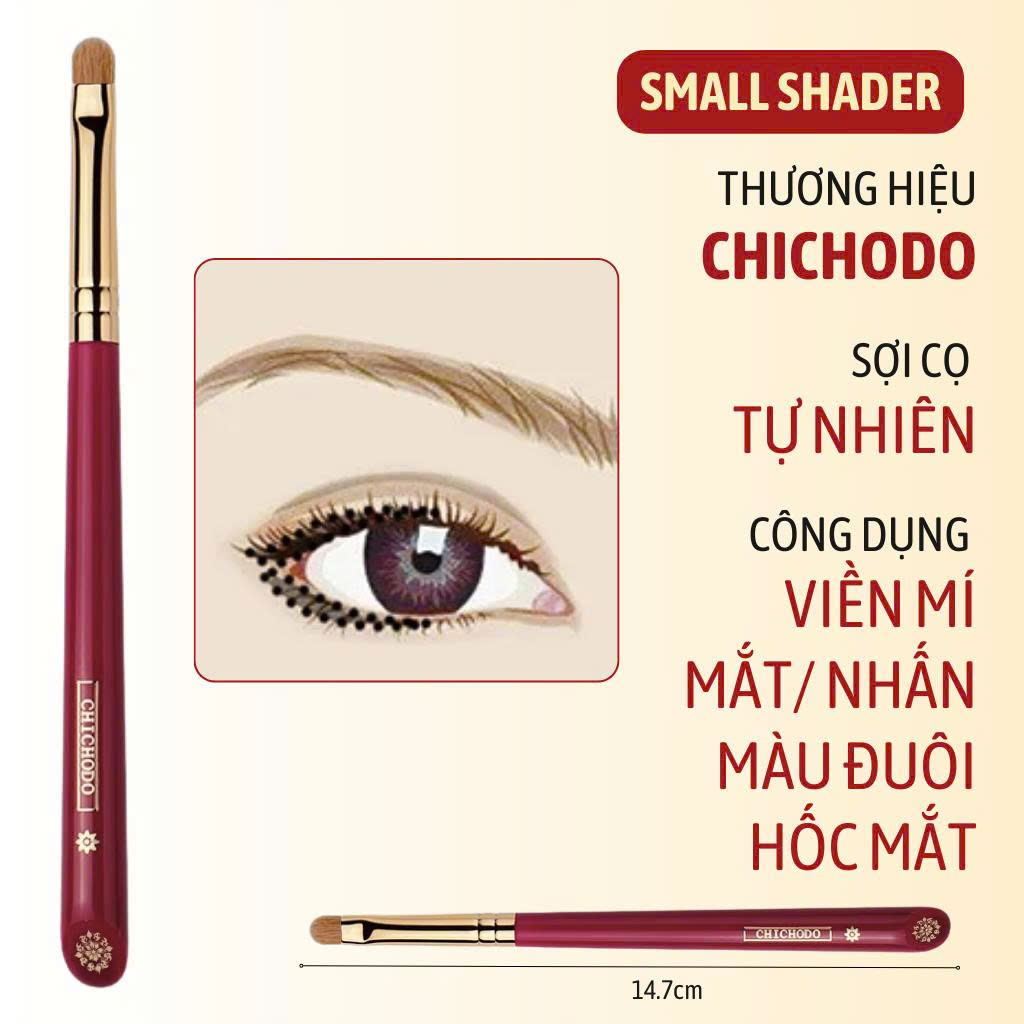 Cọ Tán Mắt/Viền Mí Dưới/Làm Sáng Đuôi Mắt CHICHODO Small Shader C116 Lông Mềm Tự Nhiên